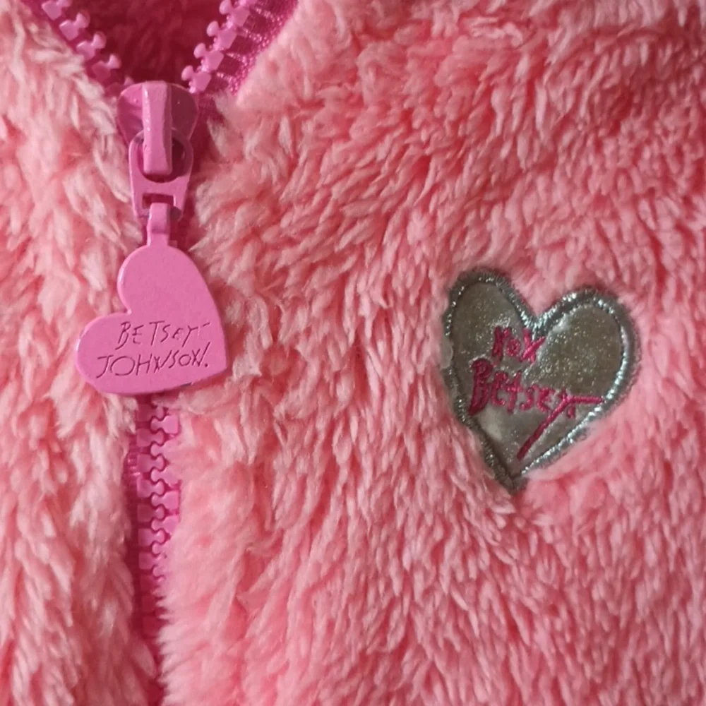See updated listing Johnson FauxFur Fuzzy Kitten Hooded Jacket two tone Coral - Picture 9 of 9